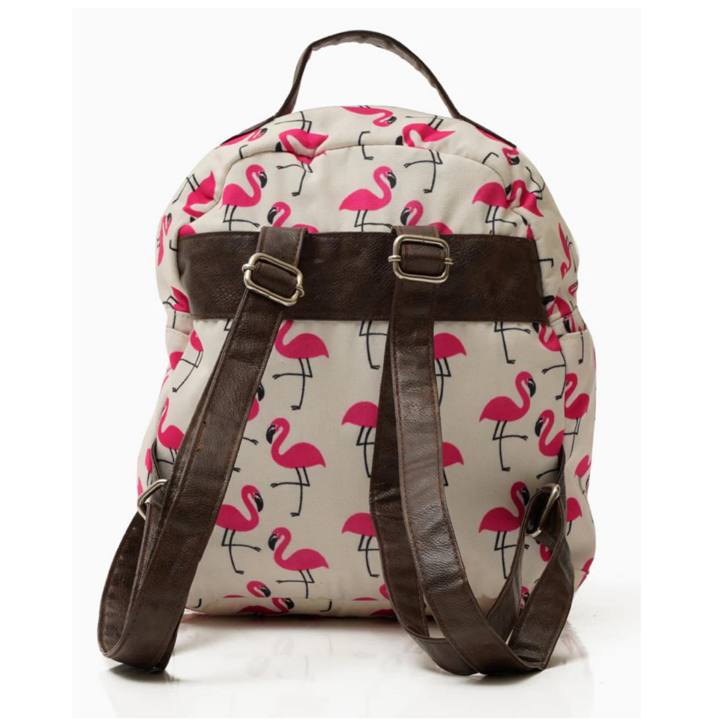 Blushing Flamingo Backpack Side Pocket