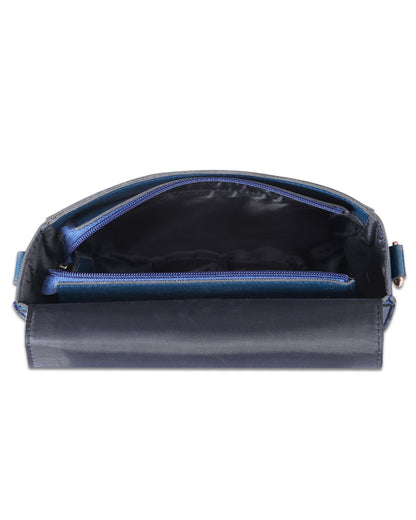 Indigo Embroidered Handle Sling Bag