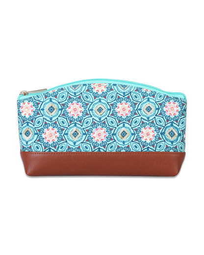 Floral Indigo Geo Toiletry Bag