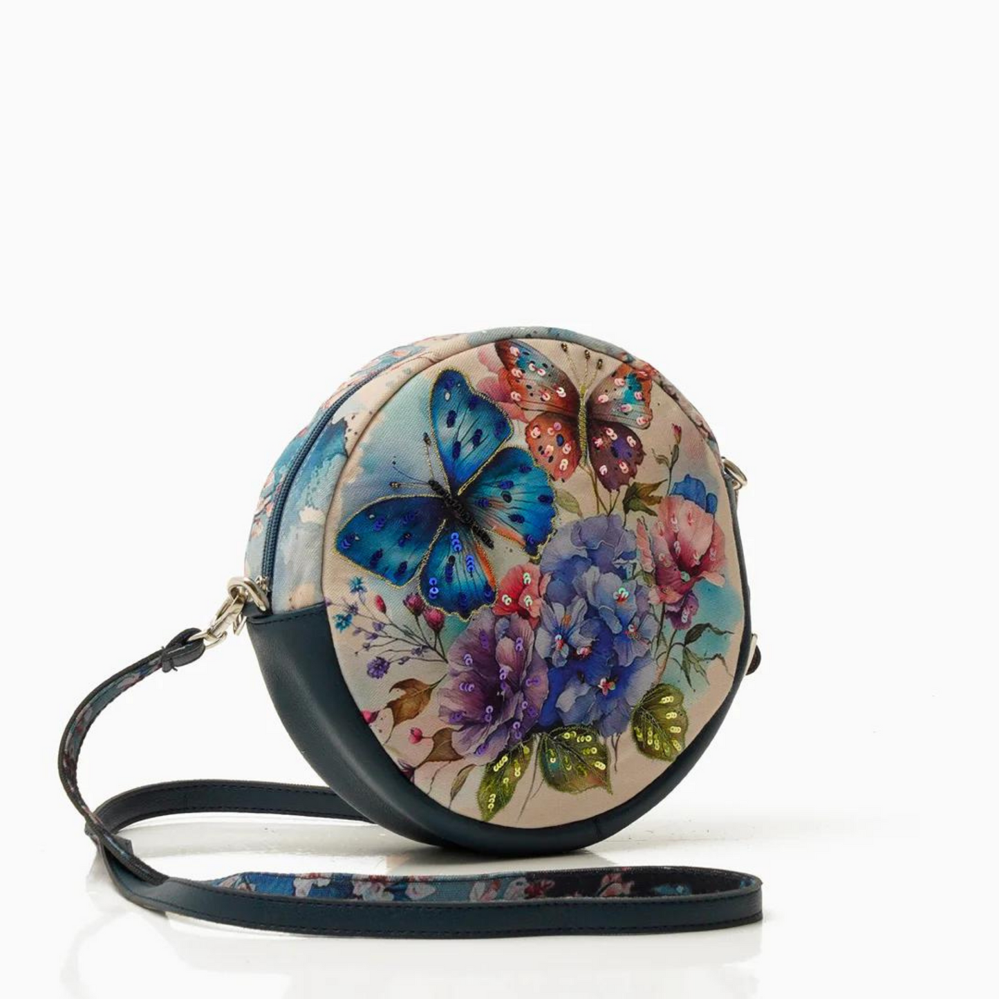 Butterfly Bliss Round Sling Bag