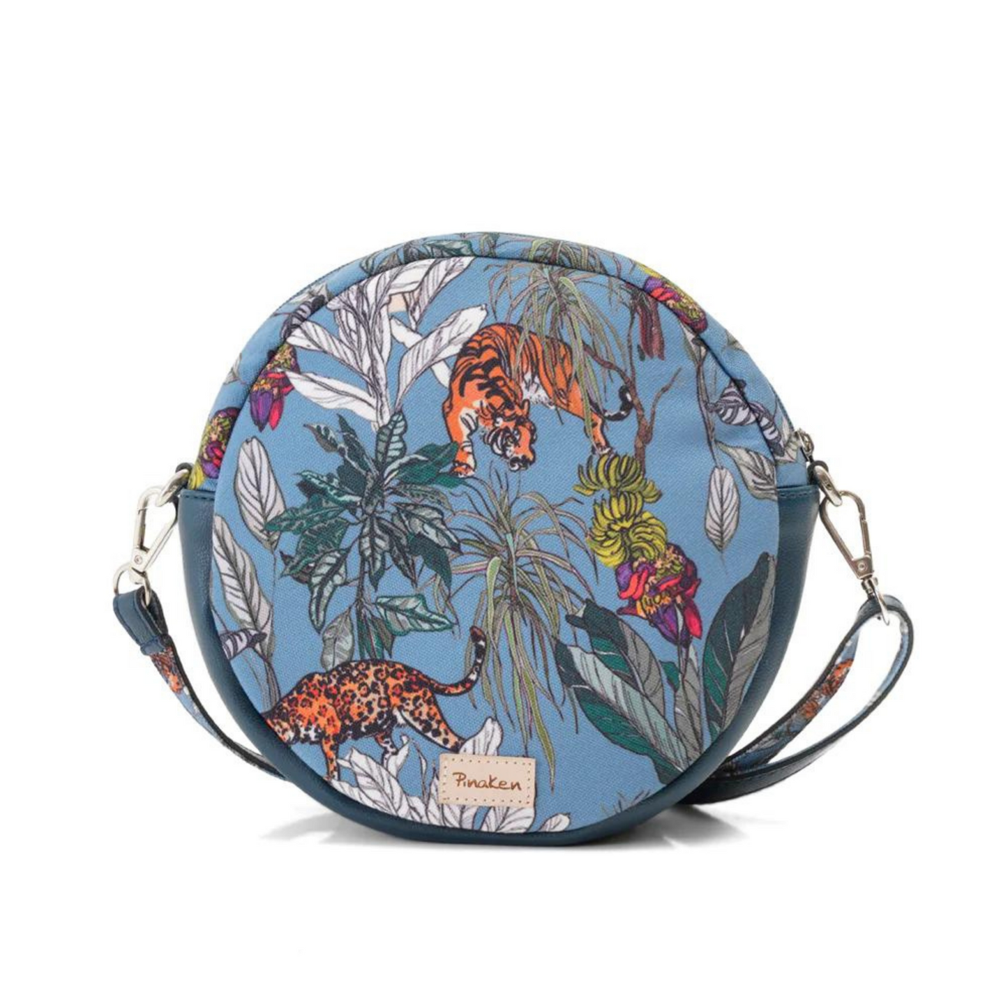 Blue Safari Round Sling Bag