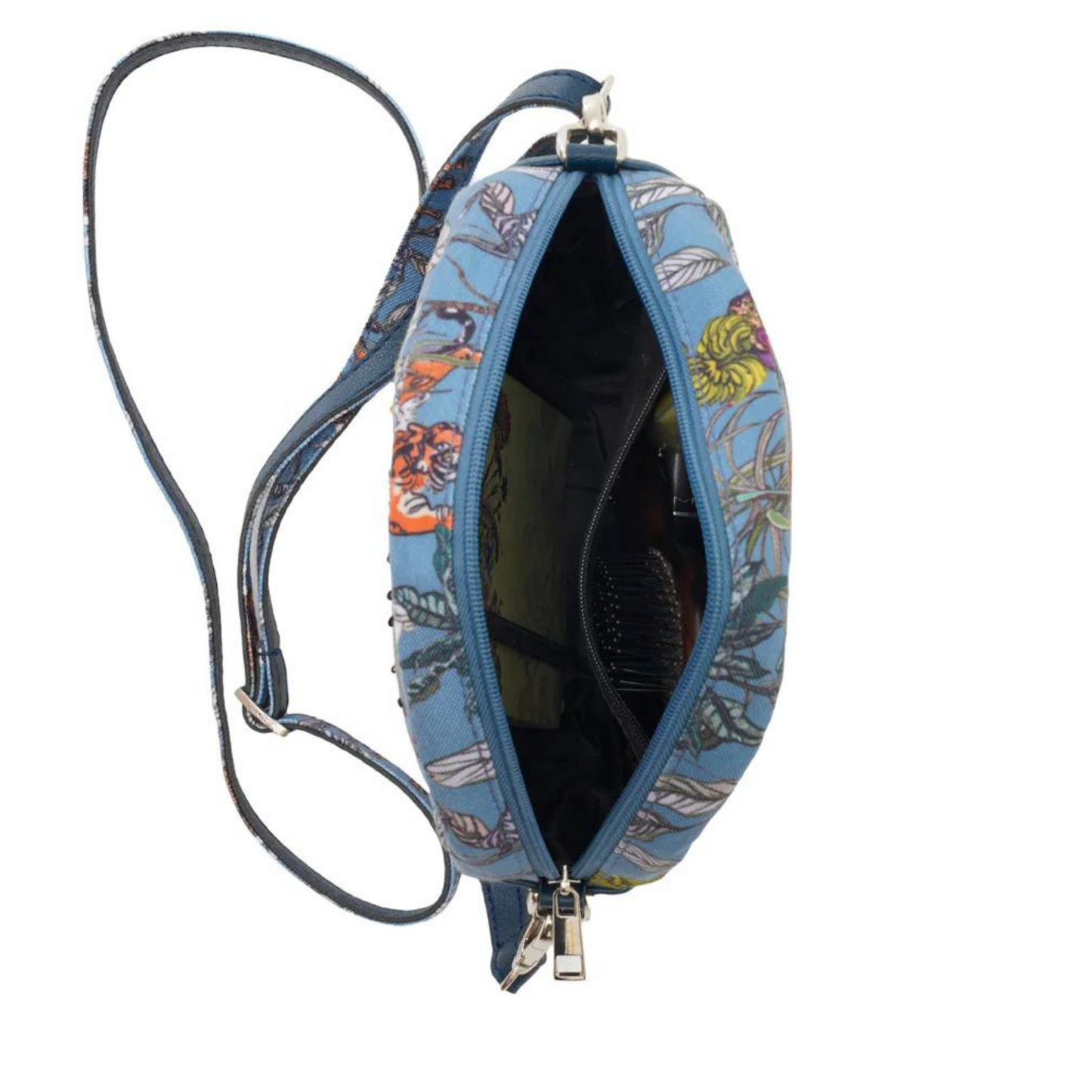 Blue Safari Round Sling Bag