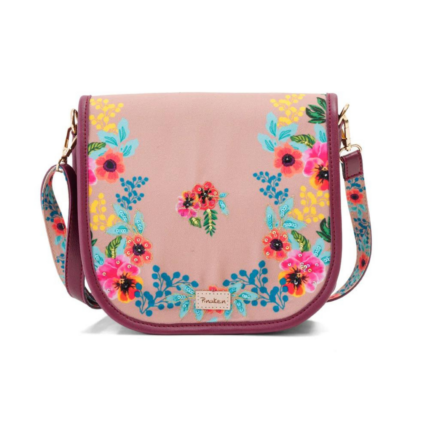 Flower Garden Flap Sling Bag