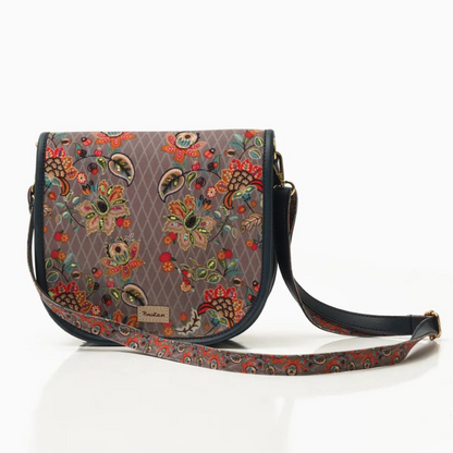 Floral Mash Flap Sling Bag