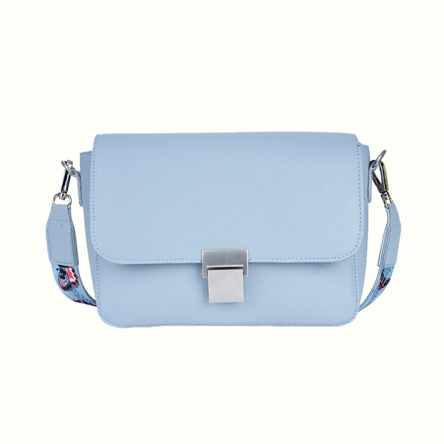 Embroidered Handle Sling Bag