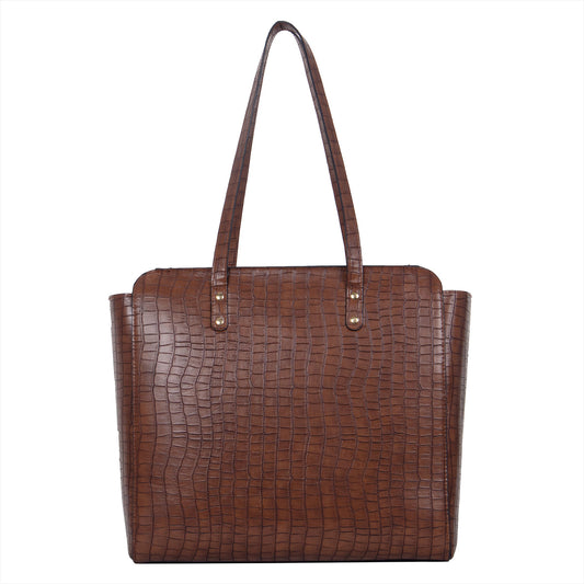 Croco Carryall Tote