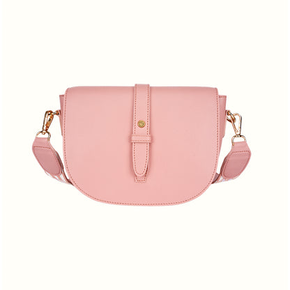 Blush Embroidered Handle Sling Bag