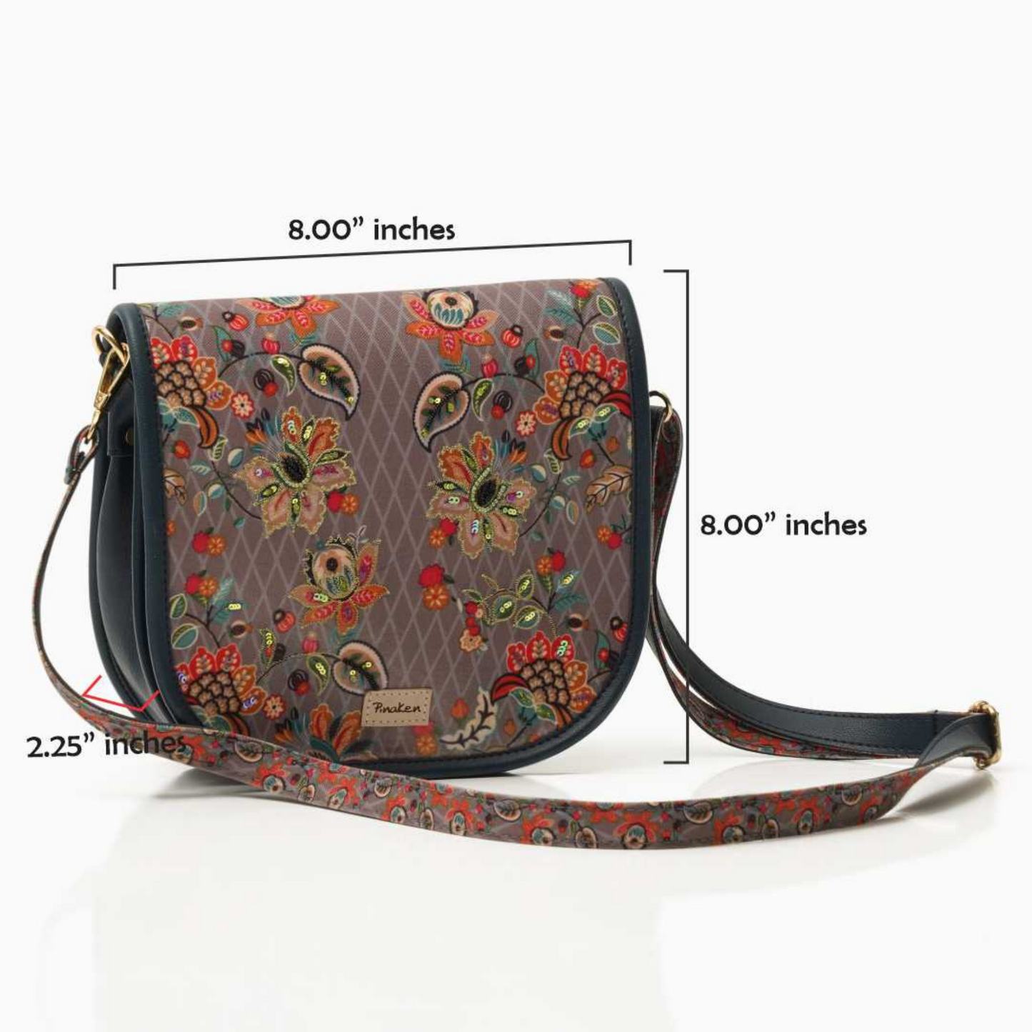 Floral Mash Flap Sling Bag