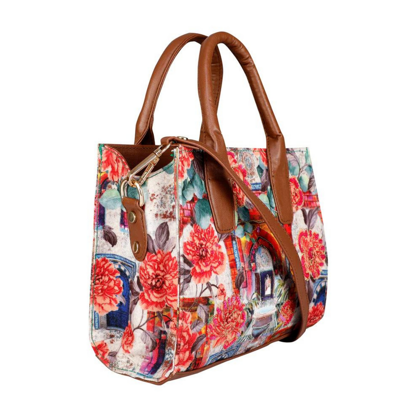 Archs Floral Hand Held Bag