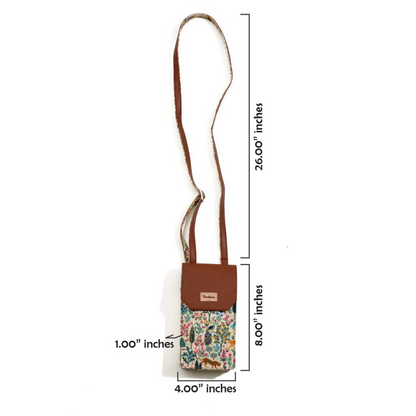 Peacock Garden Mobile Sling Bag