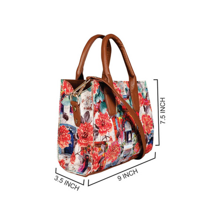 Archs Floral Hand Held Bag