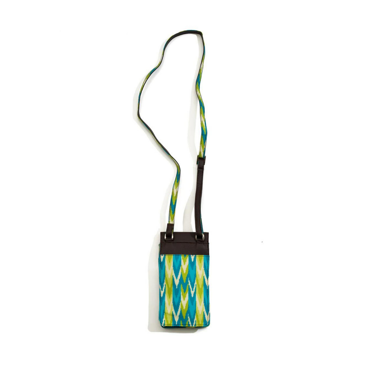 Green Ikat Mobile Sling Bag