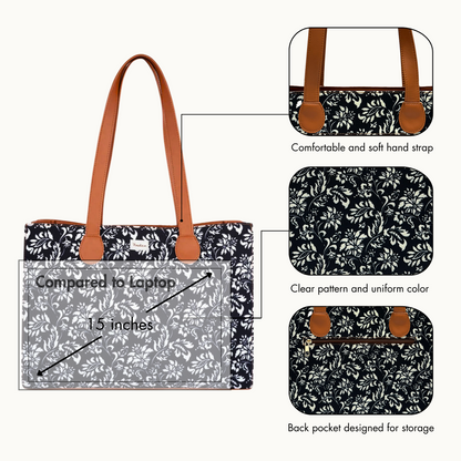 Twilight Swirl Office Tote Bag