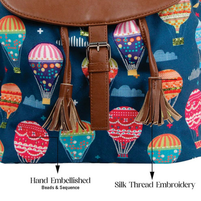 Hot Air Balloon Drawstring Bag Pack