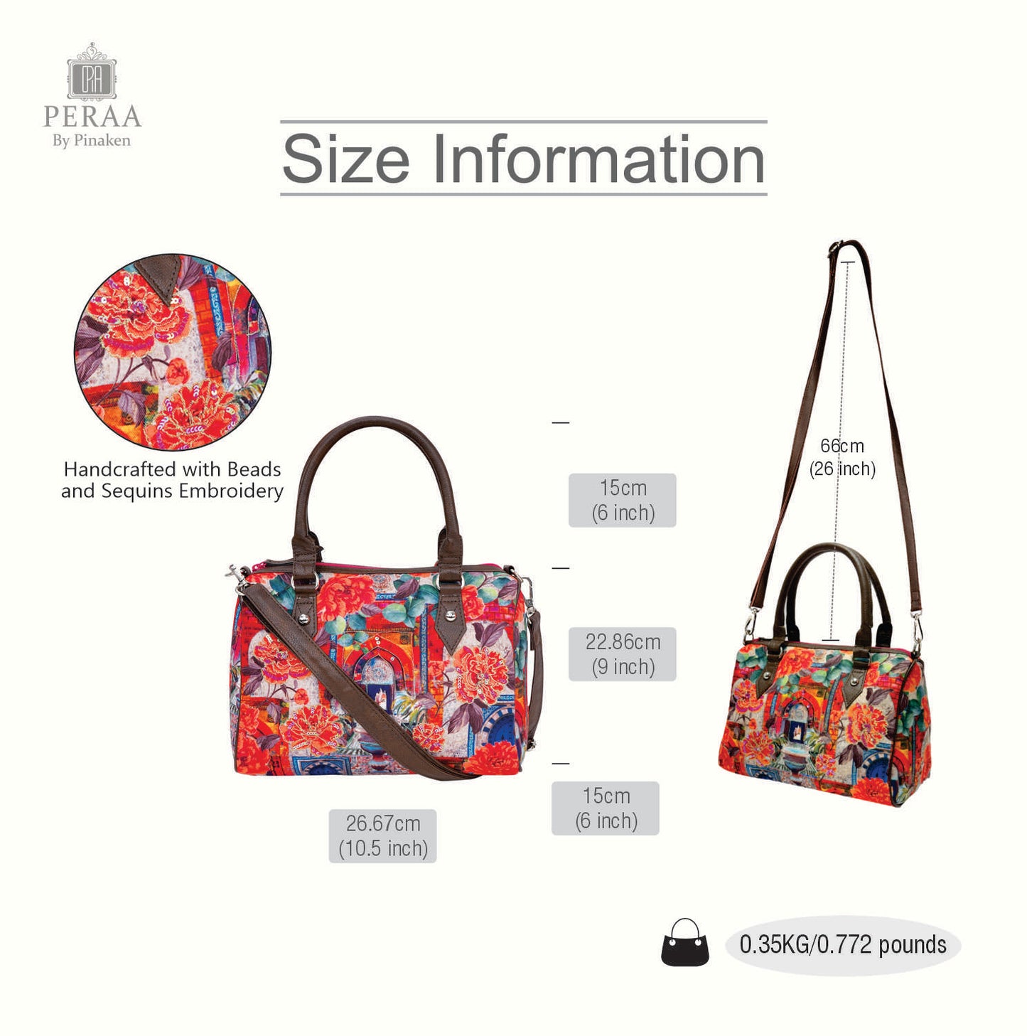 Archs Floral Mini Flight Bag