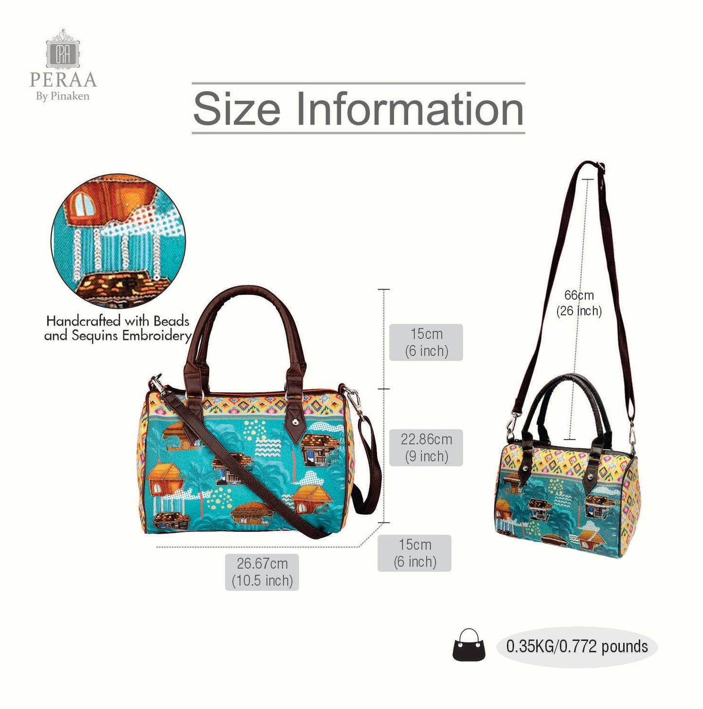 Tropical Huts Mini Flight Bag