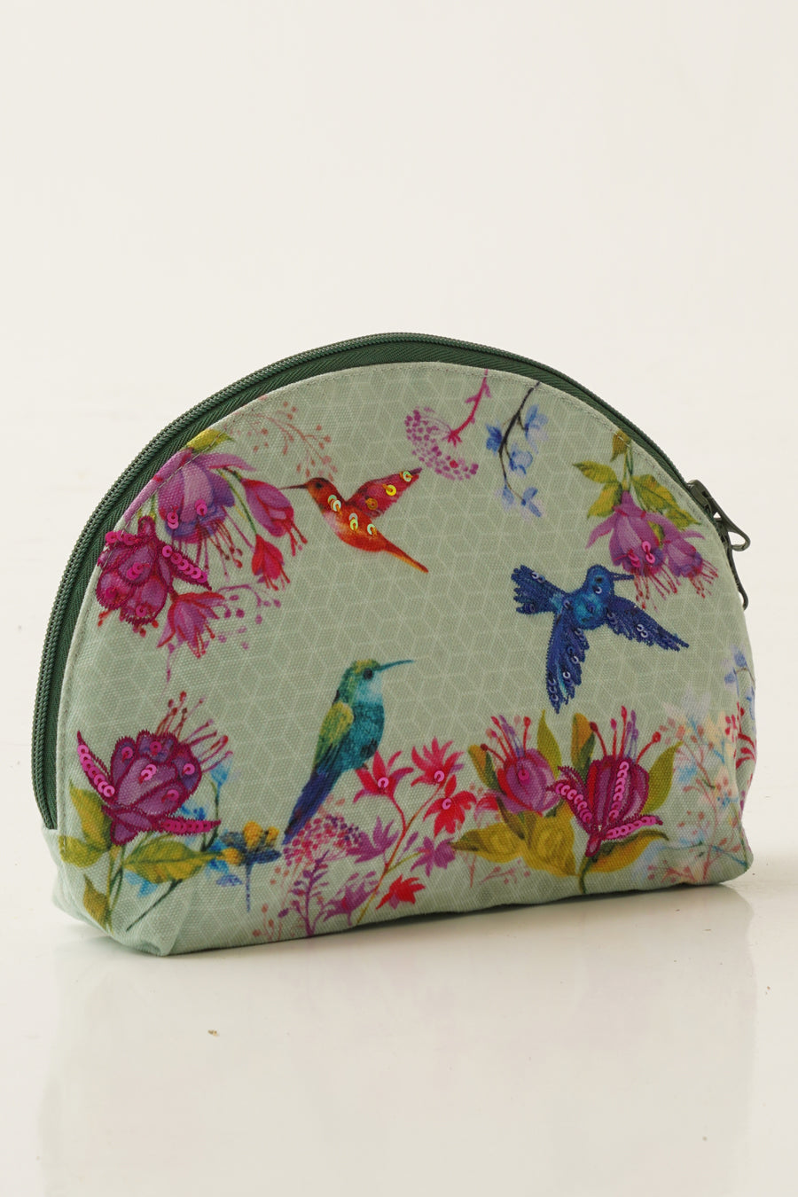 Humming Bird Halfmoon Cosmetic Bag