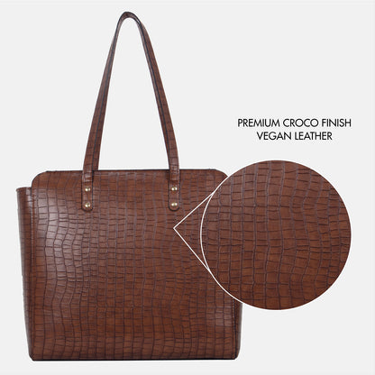 Croco Carryall Tote