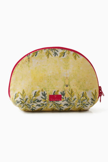 Tropical Elephant Halfmoon Cosmetic Bag