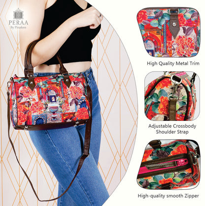 Archs Floral Mini Flight Bag