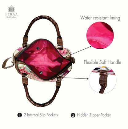 Bird & Flowers Mini Flight Bag