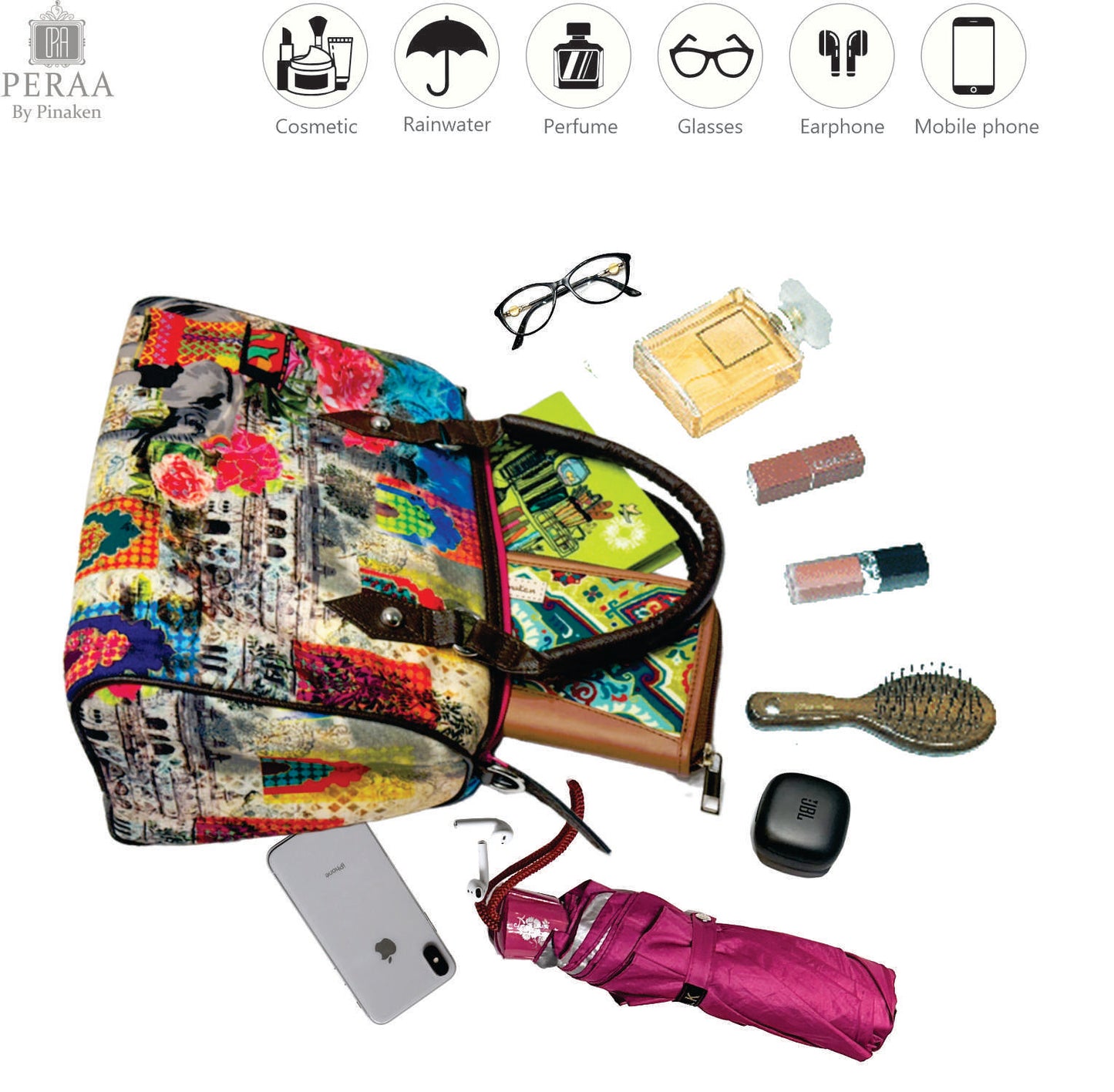 Abstract Elephant Mini Flight bag