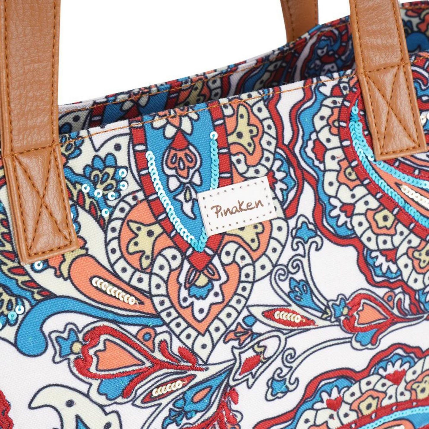 Whimsical Paisley Tote Sling Bag