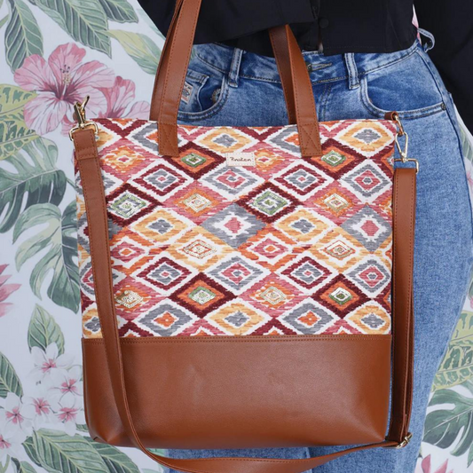 Ikat Prism Tote Sling Bag