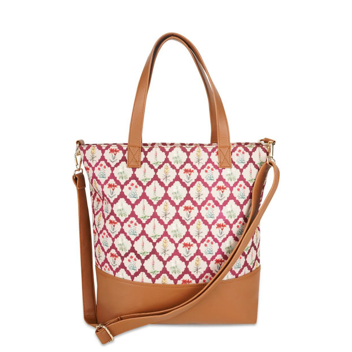 Botanic Quatrefoil Tote Sling Bag