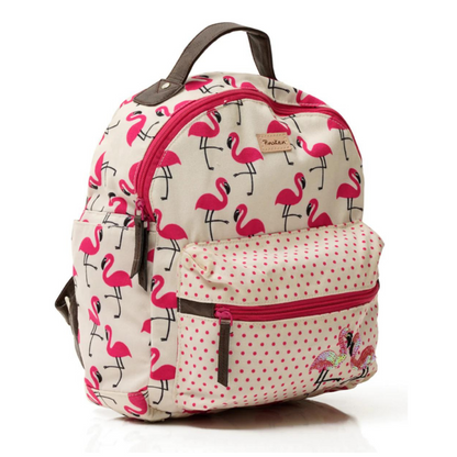 Blushing Flamingo Backpack Side Pocket