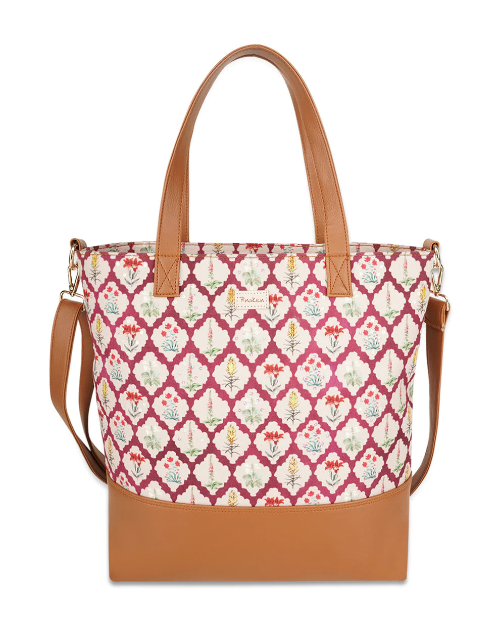 Botanic Quatrefoil Tote Sling Bag