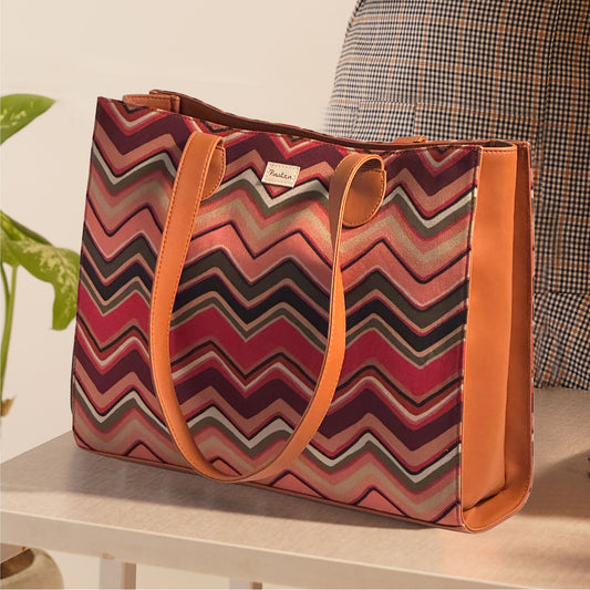 Rainbow Ripple Office Tote Bag