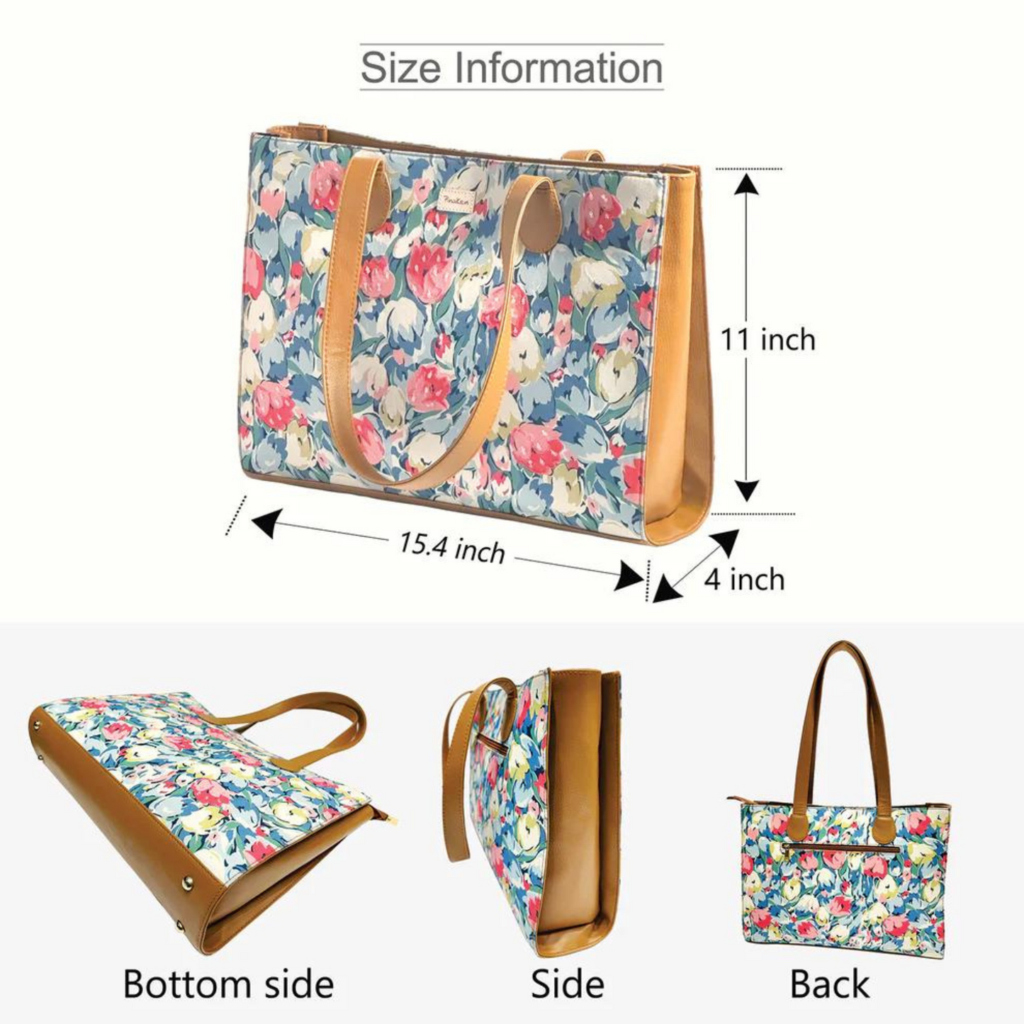 Tulip Harmony Office Tote Bag With Embroidery