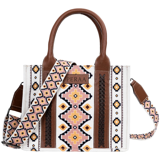 Perra Leather Weave Tote