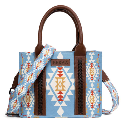 Perra Leather Weave Tote